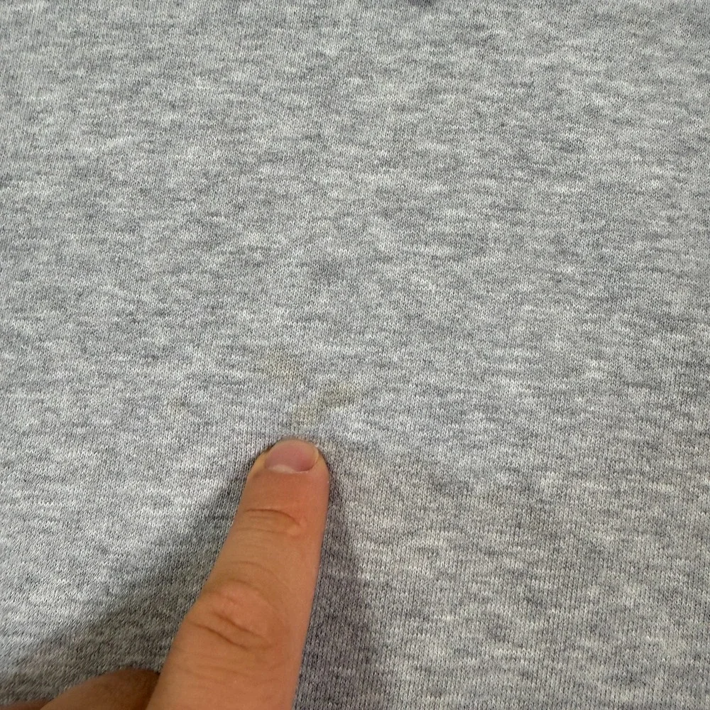 Champion Hoodie Women XXL Gray Crop Pullover‎ Fleece Logo Sweatshirt Authentic